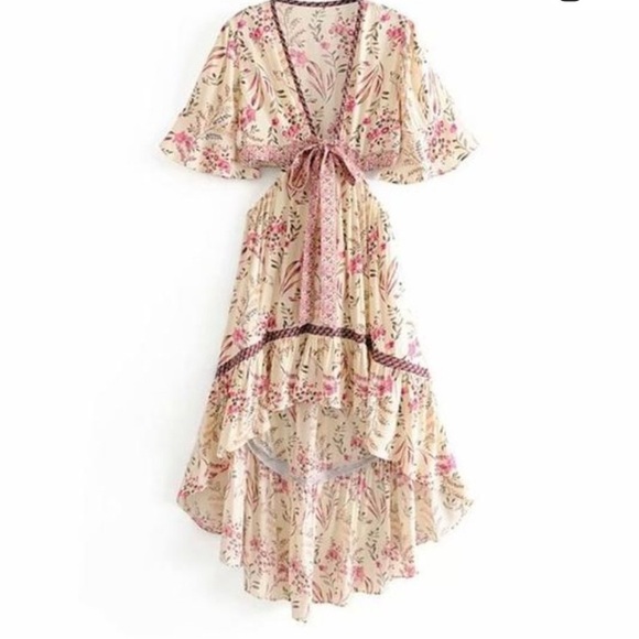 New Boho Summer Floral Maisie Bambi Dress Gown - Picture 6 of 8